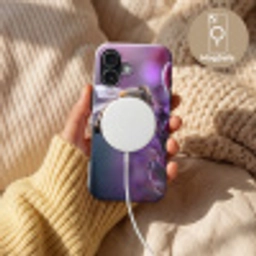 Honingbij - Paarse bloemen - Details Toughcase MagSafe Apple iPhone 17 klein -USP_MagsafeV