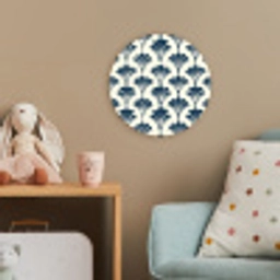 Klassiek - Motief - Blauw Wandcirkel kunststof plaat 5mm dik klein 188 -tsfeer1_kind