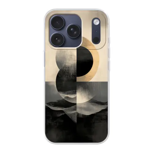 Cirkels - Schaduw - Abstract Telefoonhoesje iPhone 17 Pro klein -3d