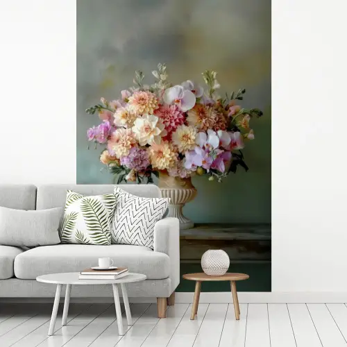 Orchidee - Boeket - Vaas - Bloemen fotobehang vinyl groot -woonkamer
