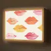 Lippen - Kleurrijk - Glanzend Light Box met batterij (Wandlamp) middel -z3d_website