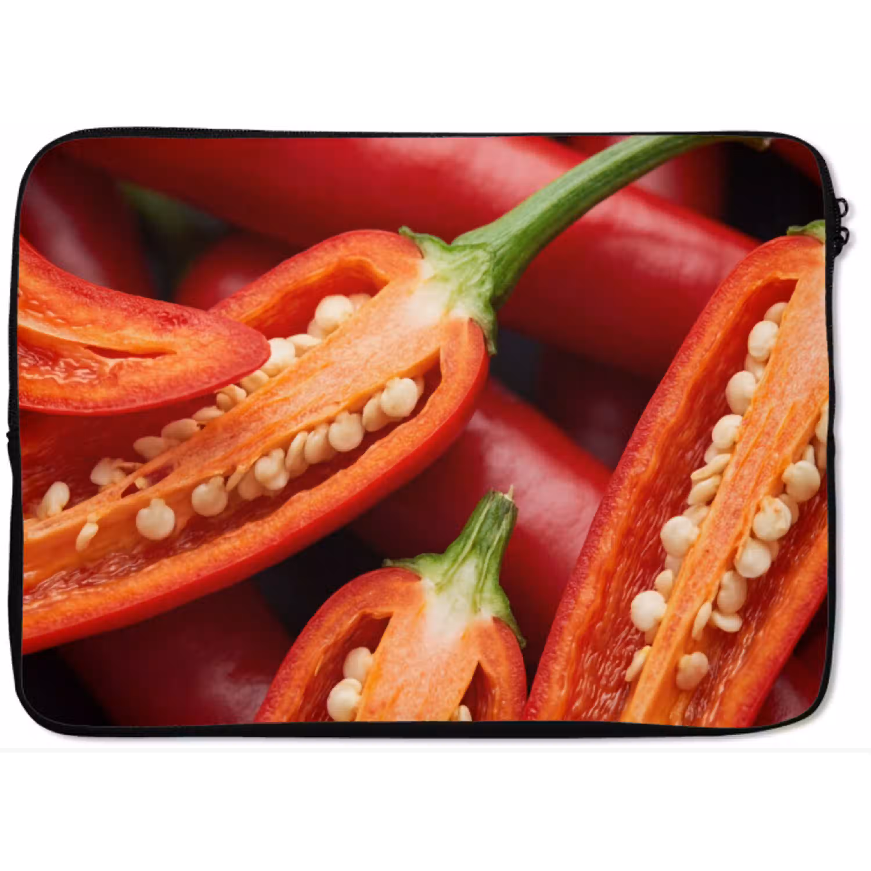 Chilipeper - Open - Rood laptophoes neopreen klein -zkaufland3dotto
