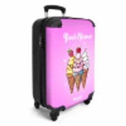 Smeltende swirls NBS - Handbagage koffer - Kinderen Unisex middel -productfoto_3d