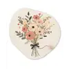 Bloemen - Quote - Beige - Lint Wandcirkel Organisch Forex 3mm klein -3d