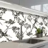 Vintage - Planten - Bloemen - Patronen keuken achterwand 2 middel 871 -3d_schuin