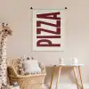 Pizza - Vintage - Decoratie - Japandi Wandkleed katoen klein -wsfeer5_kind