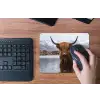 Schotse hooglander - Bruin - Water muismat rubber klein -toetsenbord