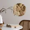 Vrouw - Goud - Abstract - Textuur Wandcirkel behangsticker klein -sfeer3