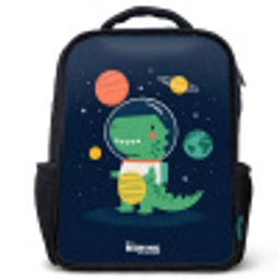 Ruimte - Dino - Planeten - Sterren Rugzak - Zwart middel -3d