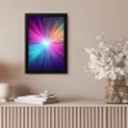Abstract - Light - Burst - Modern - Colorful fotolijst zwart zonder passe partout klein -sfeer5
