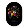 Lente - Bloemen - Klassiek - Vaas Wandcirkel Ovaal Forex klein -3d