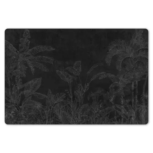 Beton - Patroon - Zwart Placemat vinyl groot -zzsfeer1_Kitchenyeah-website