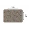 Donker - Bloemen - Sierlijk Placemat vinyl groot 368 -specs