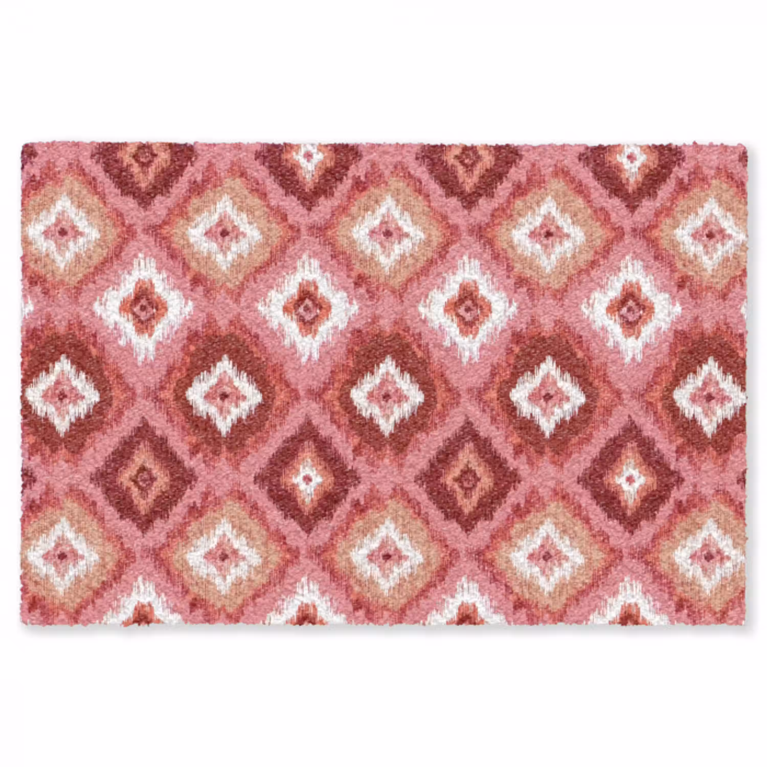Roze - Penseelstreken - Abstract - Patroon Vloerkleed Rechthoek klein 1091 -3d