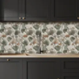 Elegant - Bladeren - Groen keuken achterwand 2 middel 871 -sfeer1