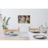 Grijs - Goud - Marmer - Marmerlook Muursticker klein -eettafel