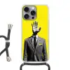 Pak - Hand - Geel Hoesje iPhone 16 Pro Max met koord klein -3d