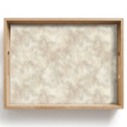 Beige - Reliëfstructuur - Natuursteen Dienblad Rechthoek middel 911 -z3d_shopping