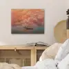 Zee - Boot - Wolken - Oranje PET vilt klein -sfeer3
