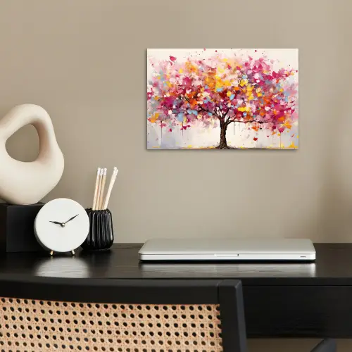 Aquarel - Boom - Kunst - Abstract poster papier klein -sfeer1