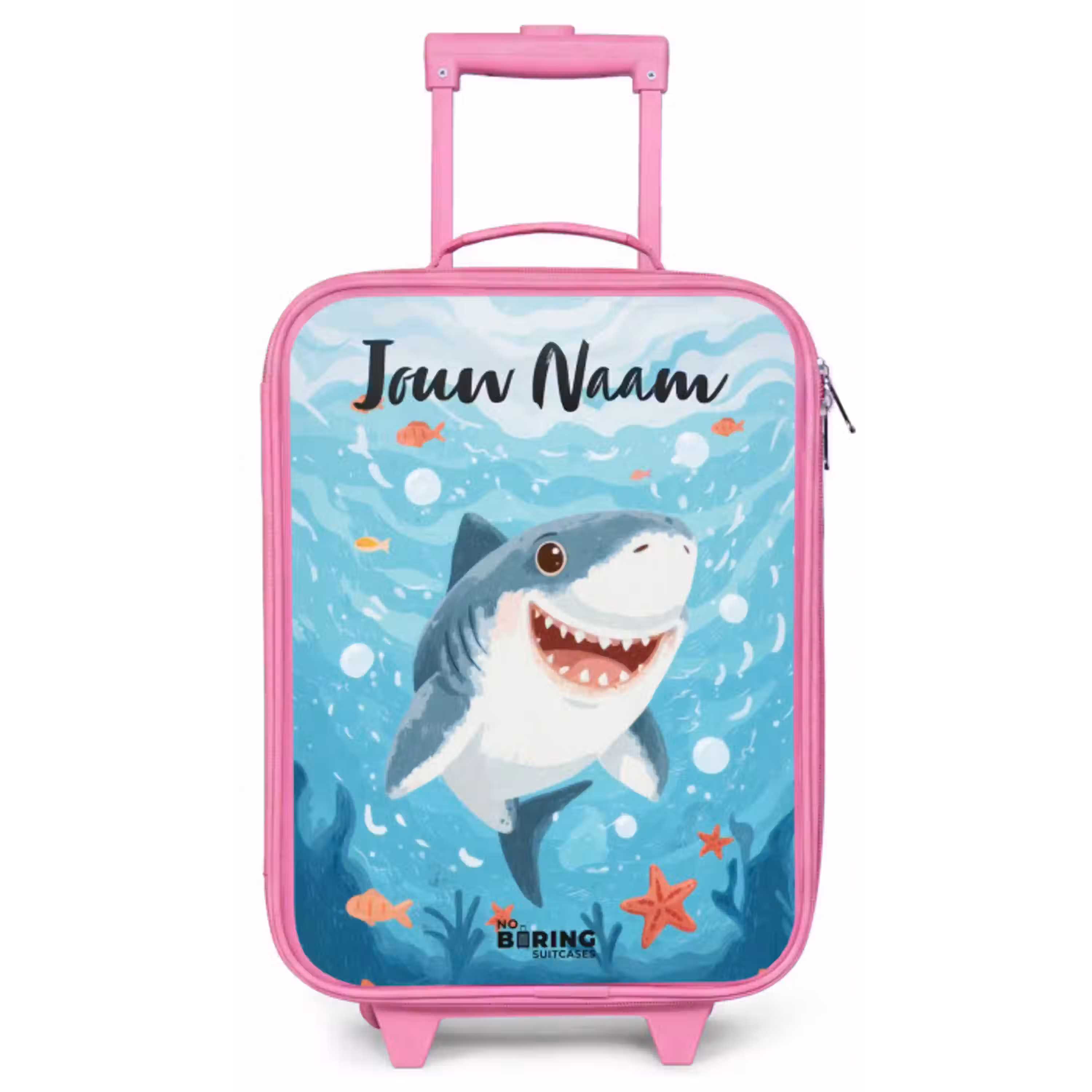 Haai - Water - Zee Kinderkoffer - Roze klein -zz3dotto