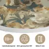 Vrouw - Bloemen - Zonnebril - Wit Akoestische PET Vilt - Rond klein -closeup_NL