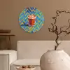 Mok - Koffie - Zigzag - Slagroom Wandcirkel plexiglas klein -sfeer1