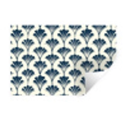 Klassiek - Motief - Blauw Muursticker klein 286 -3d