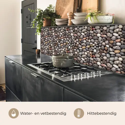 Marmer - Kleuren - Kiezels keuken achterwand 2 middel 871 -usp_NL