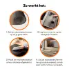 Vogel - Beige - Japandi Inductie beschermer vinyl 3mm klein -zzzzzzz-td-werking