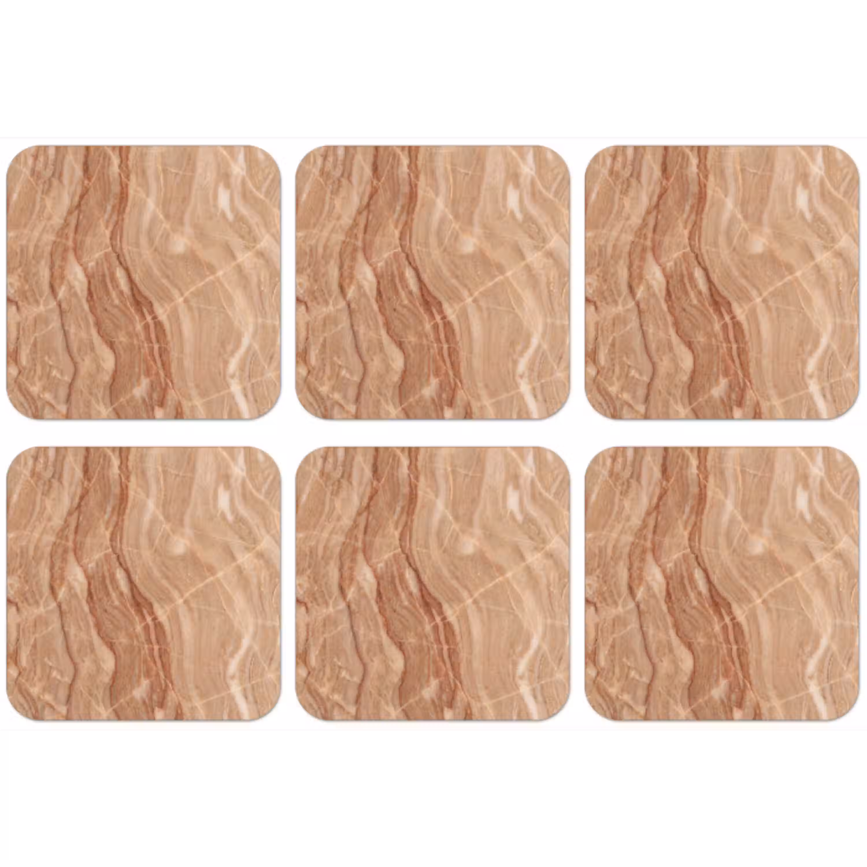 Marmer - Ader - Natuur - Abstract - Beige onderzetter kurk middel -zkaufland3dotto