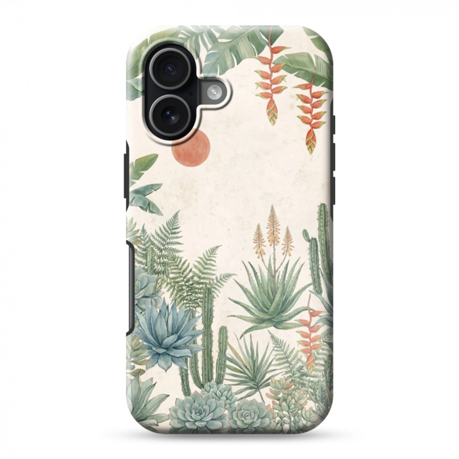 Woestijn - Planten - Groen Toughcase MagSafe Apple iPhone 17 klein -3d