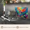 Haai - Koraalrif - Abstract - Kleurrijk keuken achterwand spatscherm klein -usp_FR