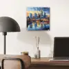 Zonsondergang Frankfurt - Stad - Skyline - Water plexiglas 5mm klein -sfeer6