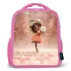 Fee met madeliefjes Kinderrugzak - Roze middel -3d