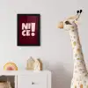Nice - Uitroepteken - Rood fotolijst zwart zonder passe partout klein -usfeer4_kinderkamer