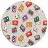 Muziek - Cassette - Patroon Wandcirkel plexiglas klein 852 -3d
