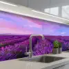 Lavendel - Paars - Bloemen - Natuur keuken achterwand 2 middel -3d_schuin