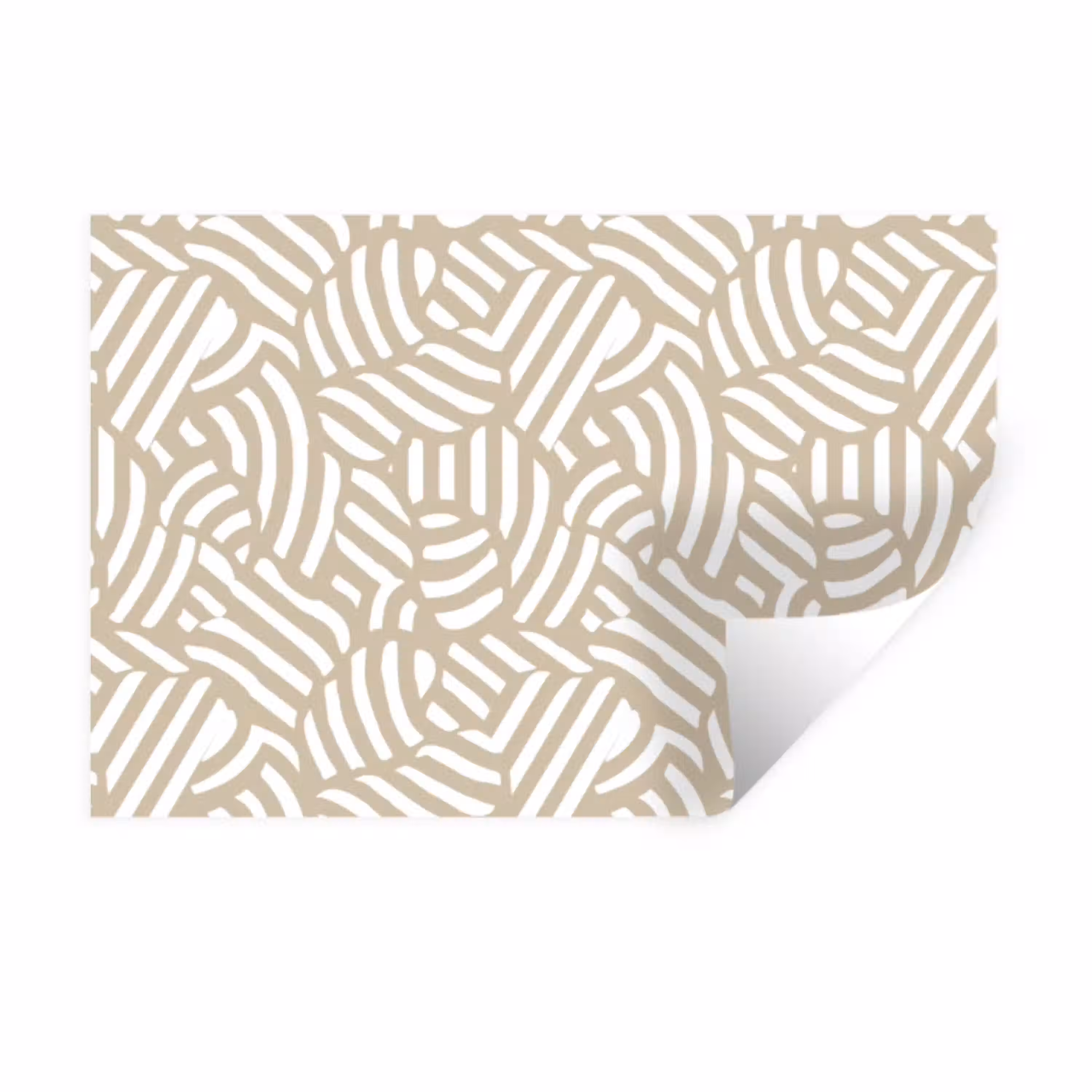 Abstract - Modern - Beige Muursticker klein 286 -3d
