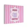 More coffee - Roze - Paars - Strepen - Mok PET vilt klein -3d