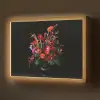 Bloemen - Boeket - Sierlijk Light Box met batterij (Wandlamp) middel -z3d_website