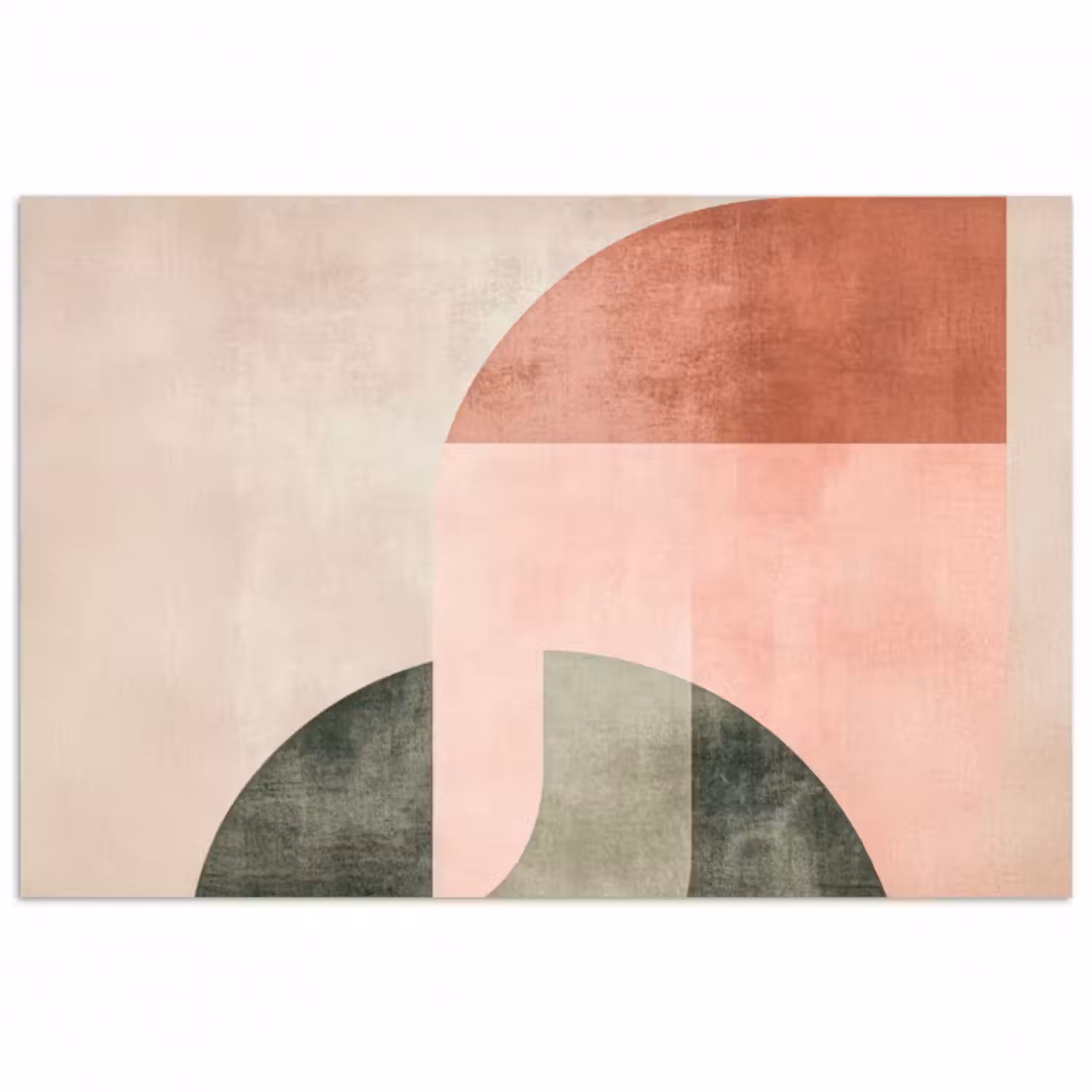 Poster - Kreis - Abstrakt - Rosa