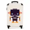 Paarse pixel Koffer - NBS - Handbagage middel -productfoto_recht