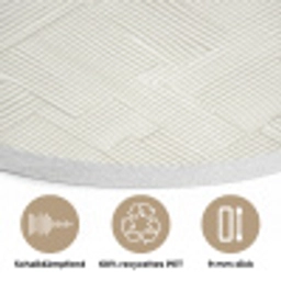 Textuur - Abstract - Beige Akoestische PET Vilt - Rond klein 838 -closeup_DE