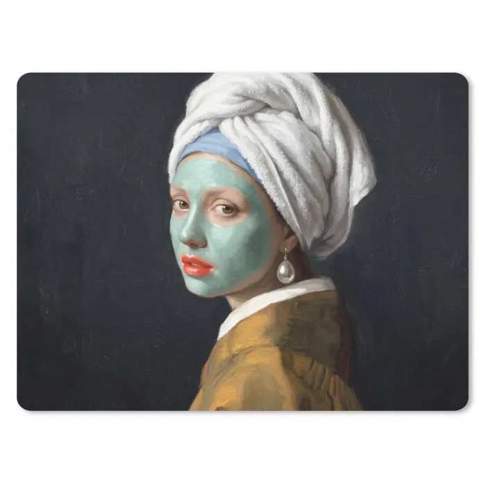 Iconisch - Modern - Kleurrijk muismat rubber klein -3d