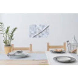 Vogeltje - Sneeuw - Tak - Winter - Zacht Muursticker klein -eettafel
