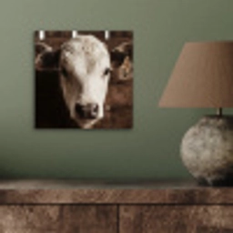Kalf - Oormerk - Houten stal aluminium wit klein -sfeer2