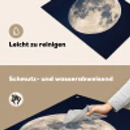 Ruimte - Maan - Kosmos Inductie beschemer met haakjes klein -ky-schoon-de