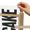 Zwart - Cake - Eten - Decoratie Light Box met kabel (Wandlamp) klein -USP_websiteprintNL