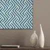 Patroon - Blauw - Lijnen - Zigzag PET vilt klein 837 -sfeer6_closeup